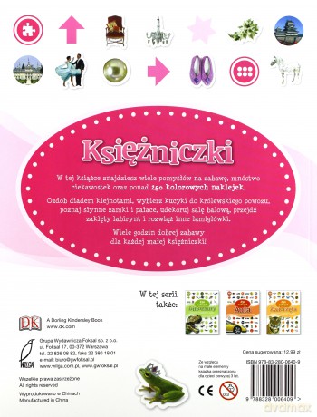 250 naklejek - Książniczki [KSIĄŻKA]