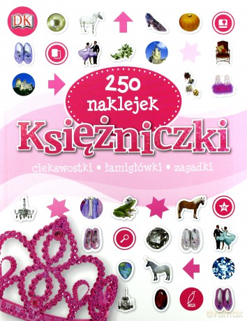 250 naklejek - Książniczki [KSIĄŻKA]
