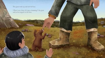 The Giant and the Grizzly Bear - Rosemarie Avrana Meyok [KSIĄŻKA]