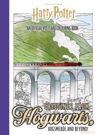 Harry Potter: Greetings from Hogwarts, Hogsmeade and Beyond!: An Official Postcard Colouring Book - Insight Editions [KSIĄŻKA]