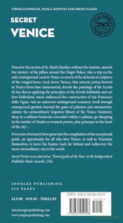 Secret Venice Guide: A guide to the unusual and unfamiliar (Jonglez Secret Guides) - Thomas Jonglez [KSIĄŻKA]