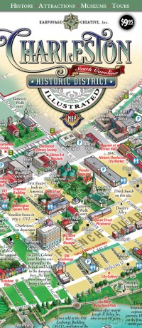 Charleston Historic District Illustrated Map - Michael Karpovage [KSIĄŻKA]