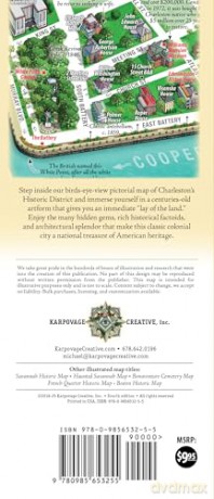 Charleston Historic District Illustrated Map - Michael Karpovage [KSIĄŻKA]
