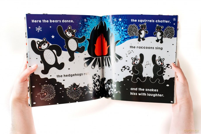 A Wonderful Wood: A Black-and-White High-Contrast Storybook for Newborns and Children aged 0-5 - Elizabeth Davies [KSIĄŻKA]