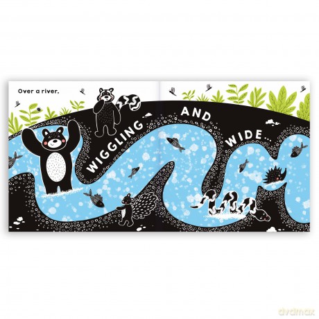A Wonderful Wood: A Black-and-White High-Contrast Storybook for Newborns and Children aged 0-5 - Elizabeth Davies [KSIĄŻKA]