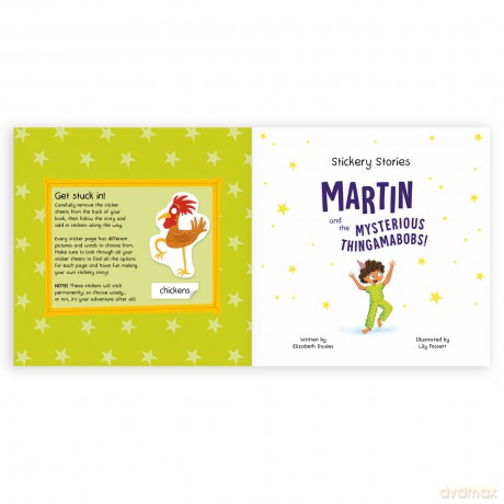 Stickery Stories: Martin and the Mysterious Thingamabobs - A boredom-busting sticker activity storybook for 4-8 year olds! - Elizabeth Davies [KSIĄŻKA]