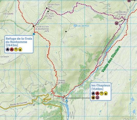 Tour du Mont Blanc - Trekking Map (Great Treks of the Alps) - Andrew McCluggage [KSIĄŻKA]