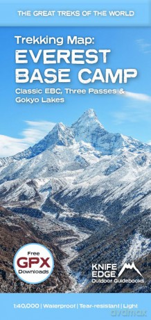 Trekking Map: Everest Base Camp - Classic EBC, Three Passes and Gokyo Lakes: 5 (The Great Treks of the World) - Andrew McCluggage [KSIĄŻKA]