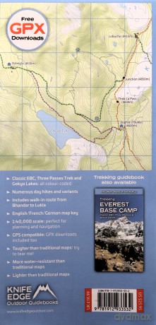 Trekking Map: Everest Base Camp - Classic EBC, Three Passes and Gokyo Lakes: 5 (The Great Treks of the World) - Andrew McCluggage [KSIĄŻKA]
