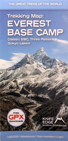 Trekking Map: Everest Base Camp - Classic EBC, Three Passes and Gokyo Lakes: 5 (The Great Treks of the World) - Andrew McCluggage [KSIĄŻKA]