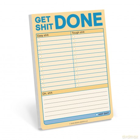 Knock Knock Get Shit Done Great Big Stickies (Pastel Version) (Knock Knock Great Big Stickies) - Knock Knock [KSIĄŻKA]