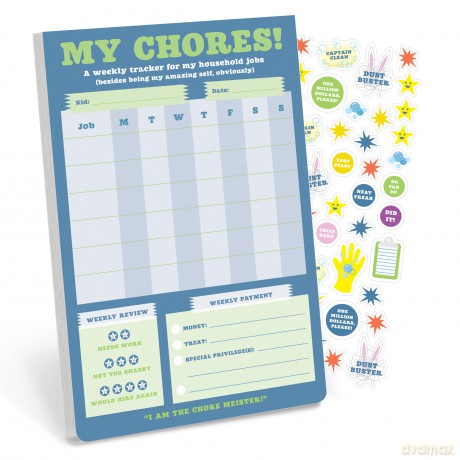 Knock Knock Kids Chore Chart Can-Do Pads: Weekly Tracker Pad Can-do Pad With Sticker Sheet (Knock Knock Kids Can-do Pads) - Knock Knock Kids [KSIĄŻKA]