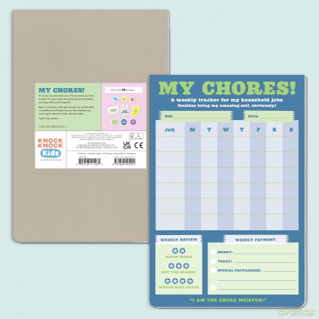 Knock Knock Kids Chore Chart Can-Do Pads: Weekly Tracker Pad Can-do Pad With Sticker Sheet (Knock Knock Kids Can-do Pads) - Knock Knock Kids [KSIĄŻKA]