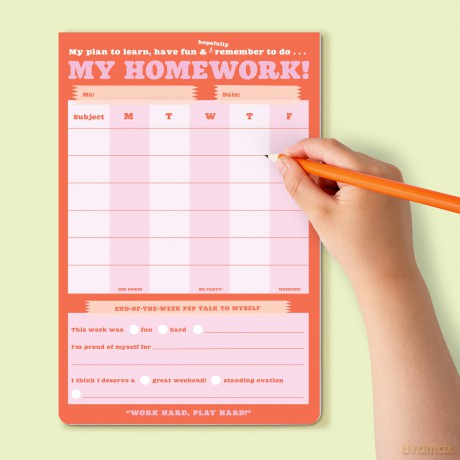 Knock Knock Kids Homework Stuff Can-Do Pads: Weekly Tracker Pad Can-do Pad With Sticker Sheet (Knock Knock Kids Can-do Pads) - Knock Knock Kids [KSIĄŻKA]