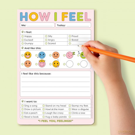Knock Knock Kids How I Feel Playtime Pads: Playtime Pad With Sticker Sheet (Knock Knock Kids Playtime Pads) - Knock Knock Kids [KSIĄŻKA]
