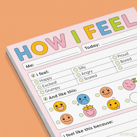 Knock Knock Kids How I Feel Playtime Pads: Playtime Pad With Sticker Sheet (Knock Knock Kids Playtime Pads) - Knock Knock Kids [KSIĄŻKA]