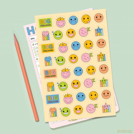 Knock Knock Kids How I Feel Playtime Pads: Playtime Pad With Sticker Sheet (Knock Knock Kids Playtime Pads) - Knock Knock Kids [KSIĄŻKA]