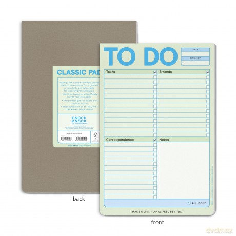 Knock Knock To Do Classic Pad (Pastel Version) (Knock Knock Pads) - Knock Knock [KSIĄŻKA]