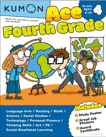 Kumon Ace Fourth Grade - Kumon [KSIĄŻKA]