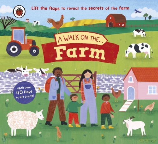 A Walk on the Farm: A lift-the-flap board book (A Walk in...) - Rose Cobden [KSIĄŻKA]