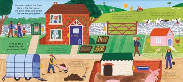 A Walk on the Farm: A lift-the-flap board book (A Walk in...) - Rose Cobden [KSIĄŻKA]
