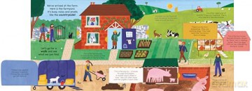 A Walk on the Farm: A lift-the-flap board book (A Walk in...) - Rose Cobden [KSIĄŻKA]