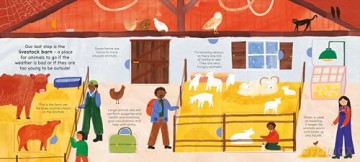 A Walk on the Farm: A lift-the-flap board book (A Walk in...) - Rose Cobden [KSIĄŻKA]