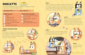 Bluey: Bluey and Bingo's Fancy Restaurant Cookbook: A fun and easy recipe book for kids, with wipe-clean pages - Bluey [KSIĄŻKA]