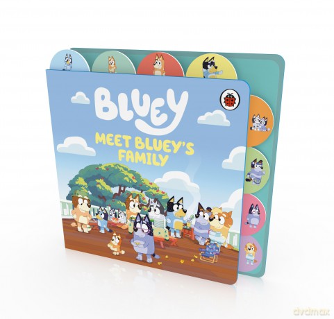 Bluey: Meet Bluey's Family: Tabbed Board Book - Bluey [KSIĄŻKA]