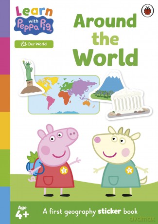 Learn with Peppa: Around the World sticker activity book - Peppa Pig [KSIĄŻKA]