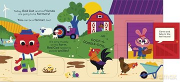 Red Cat the Farmer: With chunky lift-the-flaps (Spencer Wilson) - Spencer Wilson [KSIĄŻKA]