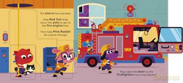 Red Cat the Firefighter: With chunky lift-the-flaps (Spencer Wilson) - Spencer Wilson [KSIĄŻKA]