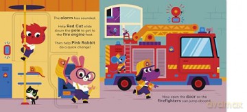 Red Cat the Firefighter: With chunky lift-the-flaps (Spencer Wilson) - Spencer Wilson [KSIĄŻKA]