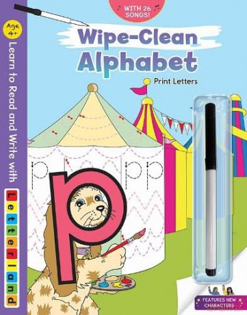 Wipe-Clean Alphabet - Print Letters - Letterland [KSIĄŻKA]