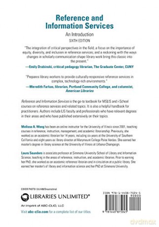 Reference and Information Services: An Introduction (Library and Information Science Text Series) - Wong [KSIĄŻKA]