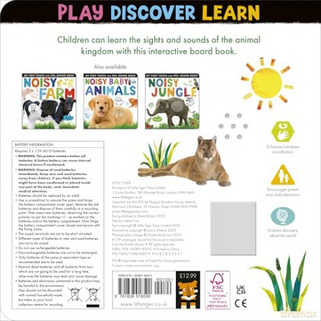 Noisy Animal World (My First Animal Sound Book, 1) - Hettie Cox [KSIĄŻKA]