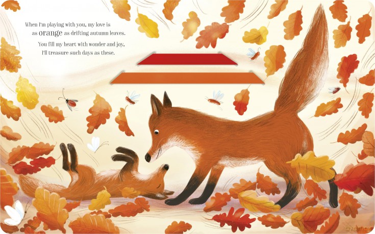The Colours of My Love: A Sliding Ribbon Book - Isabel Otter [KSIĄŻKA]