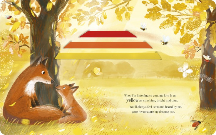 The Colours of My Love: A Sliding Ribbon Book - Isabel Otter [KSIĄŻKA]