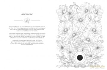 The Language of Flowers Colouring Book: Botanicals from Around the World and their Meanings - Stratten Peterson [KSIĄŻKA]
