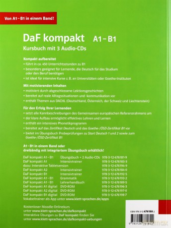 DaF Kompakt A1-B1 Kursbuch +AudioCD(3) [KSIĄŻKA]