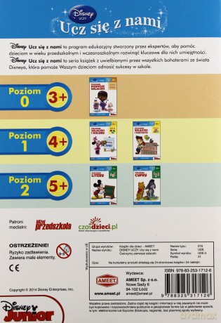 Disney Ucz się z nami. Ćwiczymy pierwsze szlaczki [KSIĄŻKA]