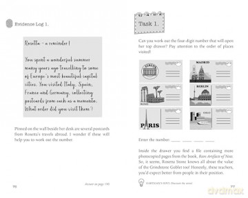 Cluedle - The Case of the Grindstone Goblet: 60 Curiously Clever Mystery Puzzles: 5 (Cluedle, 5) - Hartigan Browne [KSIĄŻKA]