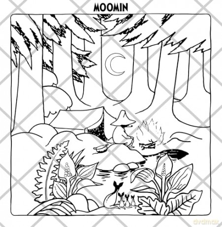 Moomin Moments: A Cute and Cosy Colouring Book for All Ages - Macmillan Children's Books [KSIĄŻKA]