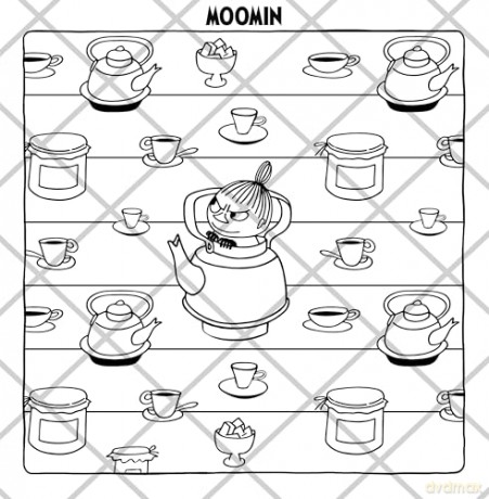 Moomin Moments: A Cute and Cosy Colouring Book for All Ages - Macmillan Children's Books [KSIĄŻKA]