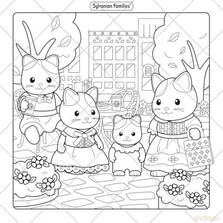 Sylvanian Families Cosy Adventures Colouring Book: Cute and Comfy Designs - Perfect Relaxation for All Ages (Sylvanian Families Cosy Colouring) - Macmillan Children's Books [KSIĄŻKA]