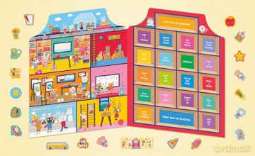 Sticker Countdown: Back to School - Odd Dot [KSIĄŻKA]