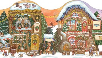 Brown Bear Wood: Christmas is Coming to Town!: A Fold-Out Christmas Village and Kalendarz Adwentowy! - Rachel Piercey [KSIĄŻKA]