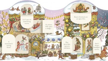 Brown Bear Wood: Christmas is Coming to Town!: A Fold-Out Christmas Village and Kalendarz Adwentowy! - Rachel Piercey [KSIĄŻKA]