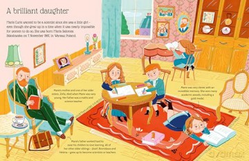 Marie Curie: An inspiring sticker story about never giving up (Sticker Life Stories) - Evie Daye [KSIĄŻKA]