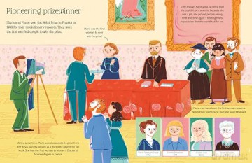 Marie Curie: An inspiring sticker story about never giving up (Sticker Life Stories) - Evie Daye [KSIĄŻKA]